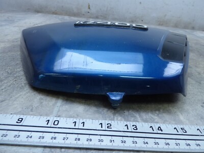 1979 Kawasaki KZ400 K697. blue right side cover with emblem badge