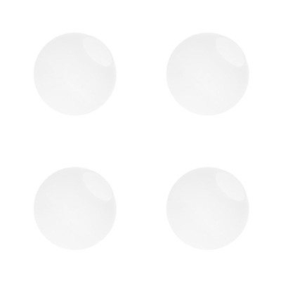  4pcs Round Glass Globe Lampen Schatten Ersatz milchig weiße hellfarbene licht