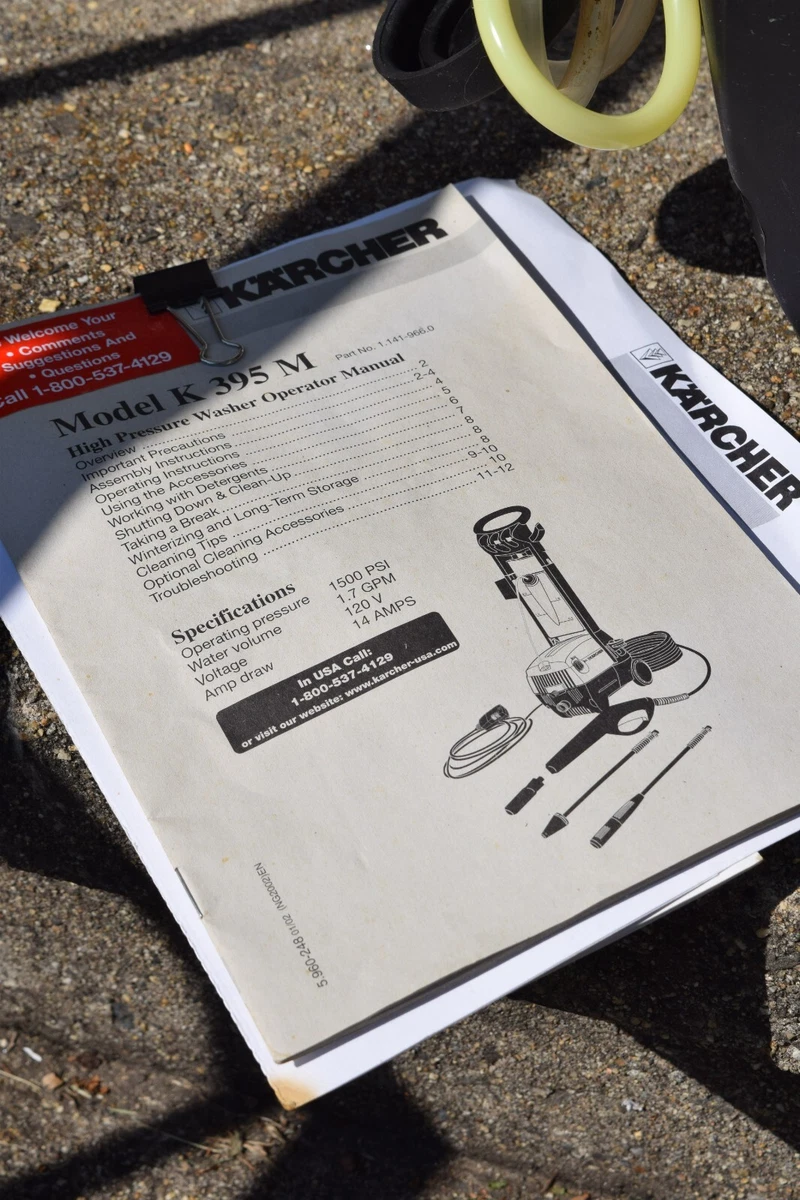 Karcher 395 pressure washer cheap price