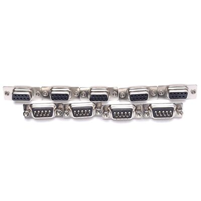 Lot of 9 NorComp 171-009-213R021 DB9 D-Sub Connector 9-Pin Female Through Hole