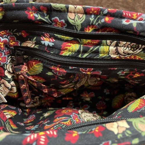 Vera Bradley Hampton Handbag in Retired Anastasia Pattern Zip Close Preowned - Picture 5 of 11