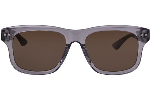 Mont Blanc MB0319S 004 Sunglasses Men's Grey/Brown Rectangle Shape 55mm - Picture 2 of 5