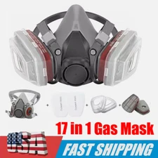 Mascaras Para Pintura De Media Cara Amplio Campo De Visión Químico Pintar Fltr