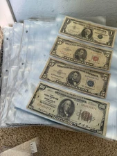 LOT of 100  Pocket Currency Pages  for Binder Albums....NEW!