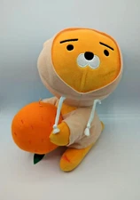Kakao Friends JeJu Ryan Tangerine Lion Plush Hoodie Stuffed Official Rare
