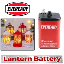 Eveready Pj996 4r25 996 6v Lantern Battery Energizer Original /Brand New UK