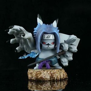 Naruto Q Edition Cursed Sasuke Anime Hand Made Car Decoration Case Doll Model Ebay