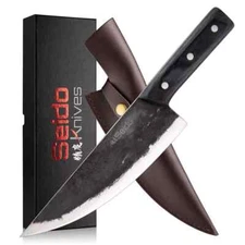 Seido Knives Gyakusatsu Butcher's Chef Knife Stainless Steel Boning Knife Meat
