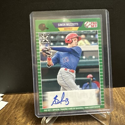 2021 LEAF PRO SET SIMON MUZZIOTTI  *ROOKIE XRC  AUTO*  PHILLIES