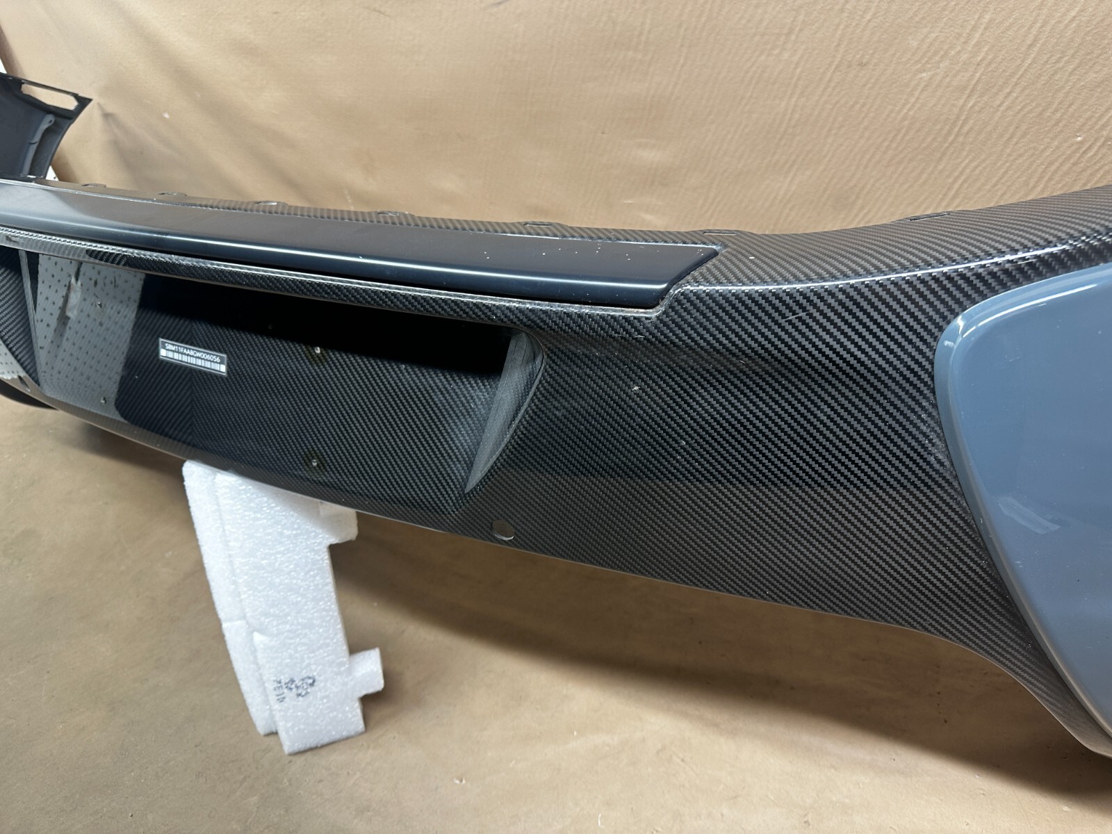 2015-2017 McLaren 650S Spider Carbon Fiber Rear Bumper Cover Sensor Holes OEM