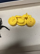 VTG 1974 Hasbro Weebles Motorcycle yellow camper part vehicle toy Romper c11