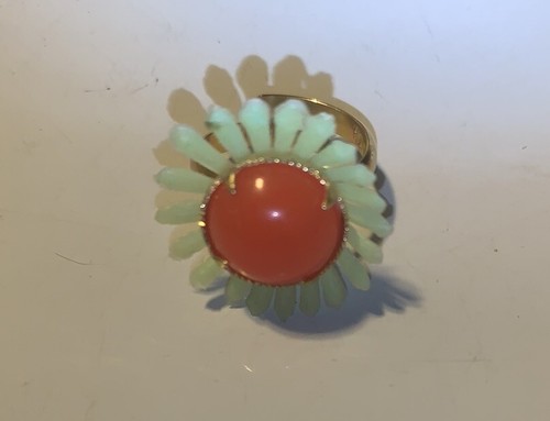 Vintage Flower Ring Cracker Jack Cereal Gumball Charm Prize Toy Premium