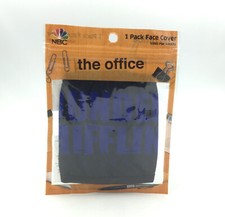 The Office Dunder Mifflin Paper Co Face Mask Cover Black Blue Adult New In Pack