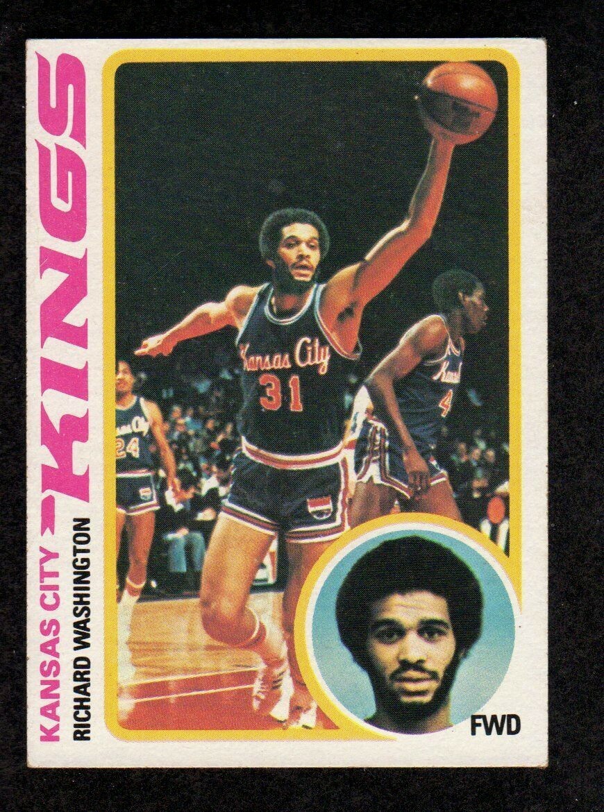 1978-79 Topps #121 Richard Washington Kansas City Kings Basketball Card EX+