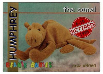 Ty Beanie Babies BBOC HUMPHREY (Camel) Red Retired S1 Series 1 Card