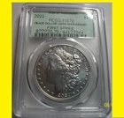 2021 MORGAN P SILVER  $1 35th Ann label ERROR First Strike PCGS MS 70 RARE