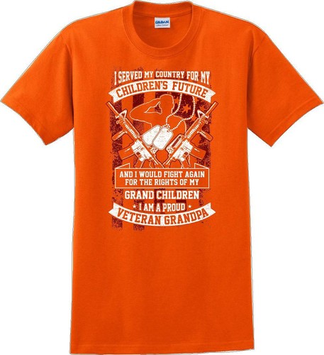 I Served My Country Veteran Grandpa, Veterans day Soldier USA Support T-Shirt - Picture 11 of 15