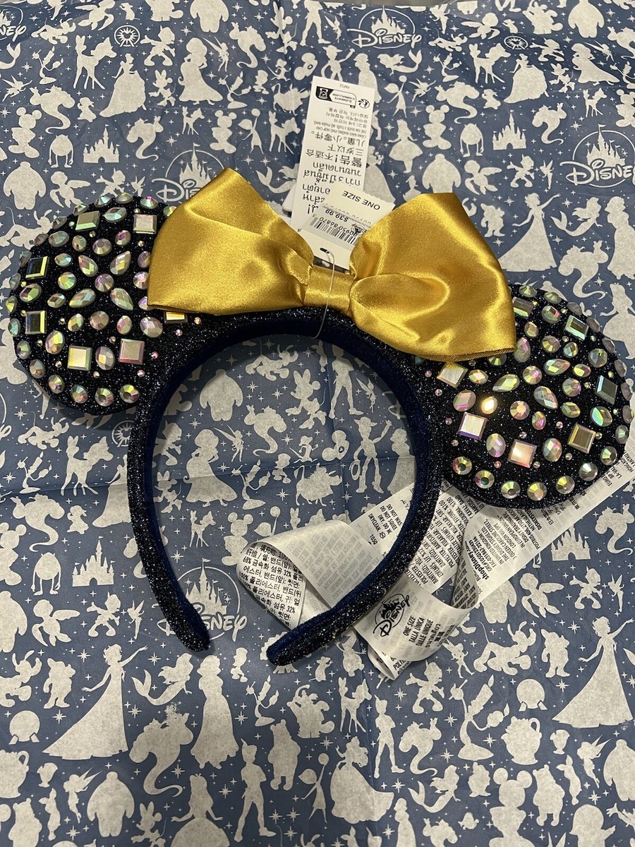 Disney World 50th Anniversary Minnie Jeweled Ears Headband  display picture 2