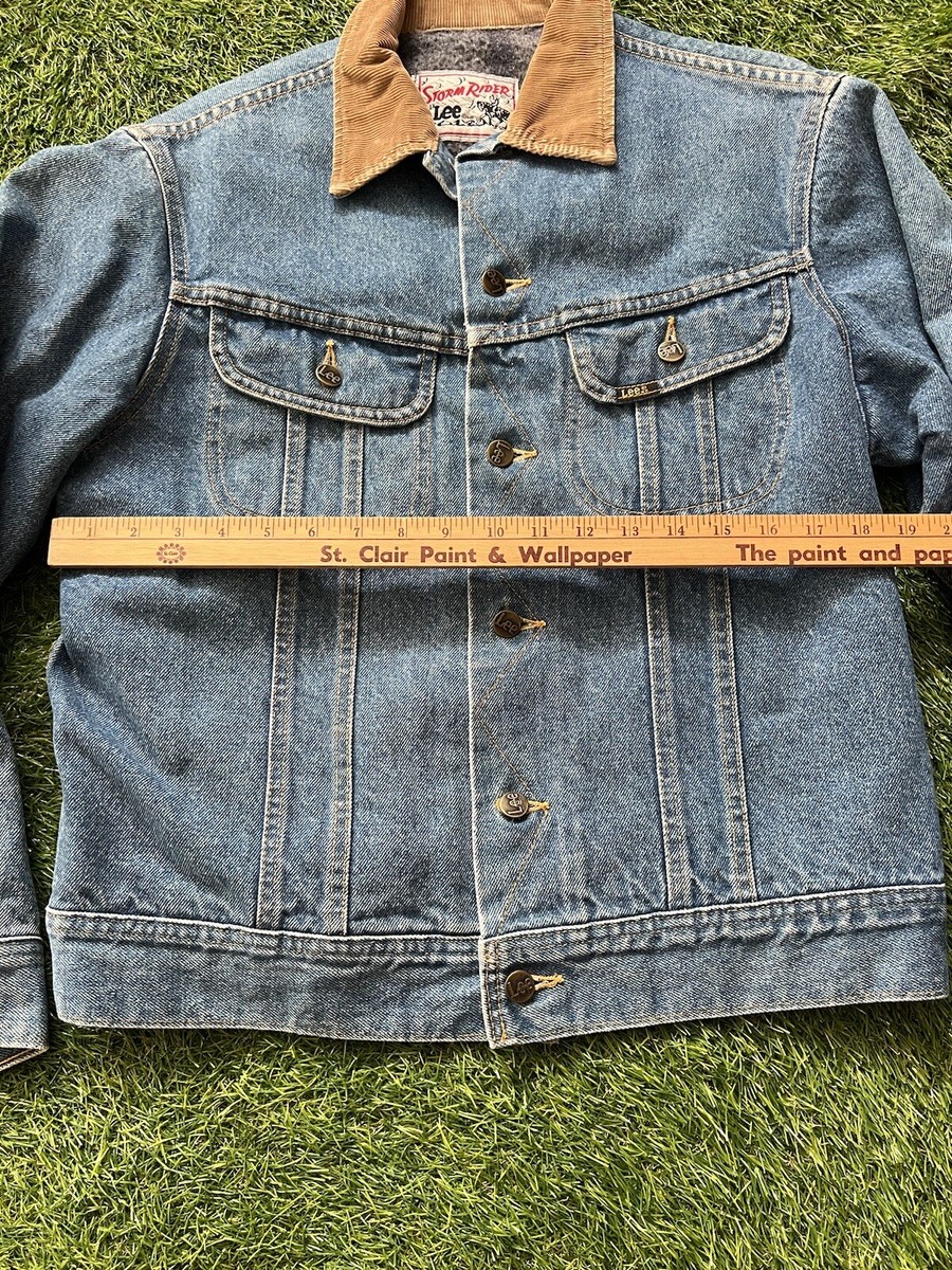 Vintage '92 Lee Storm Rider Denim Jacket Jean Quilt Lined