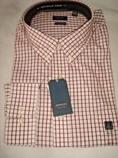 Mens Arrow Shirt Size XXL 2 XL  Earth Red Wrinkle Free
