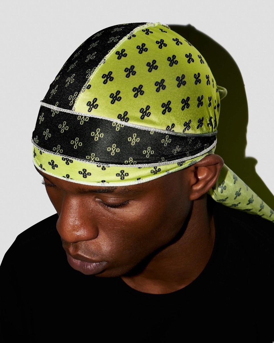 OVO x So Many Waves Monogram Durag Black/Neon Australia