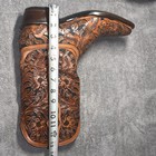 Black Jack El Patron Mahogany & Black Hand Tooled Boots #HT129, Men’s 9 D — photo 10