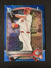 2025 BOWMAN DRAFT CHROME PROSPECT 1ST BLUE MOJO /150 MASON NEVILLE
