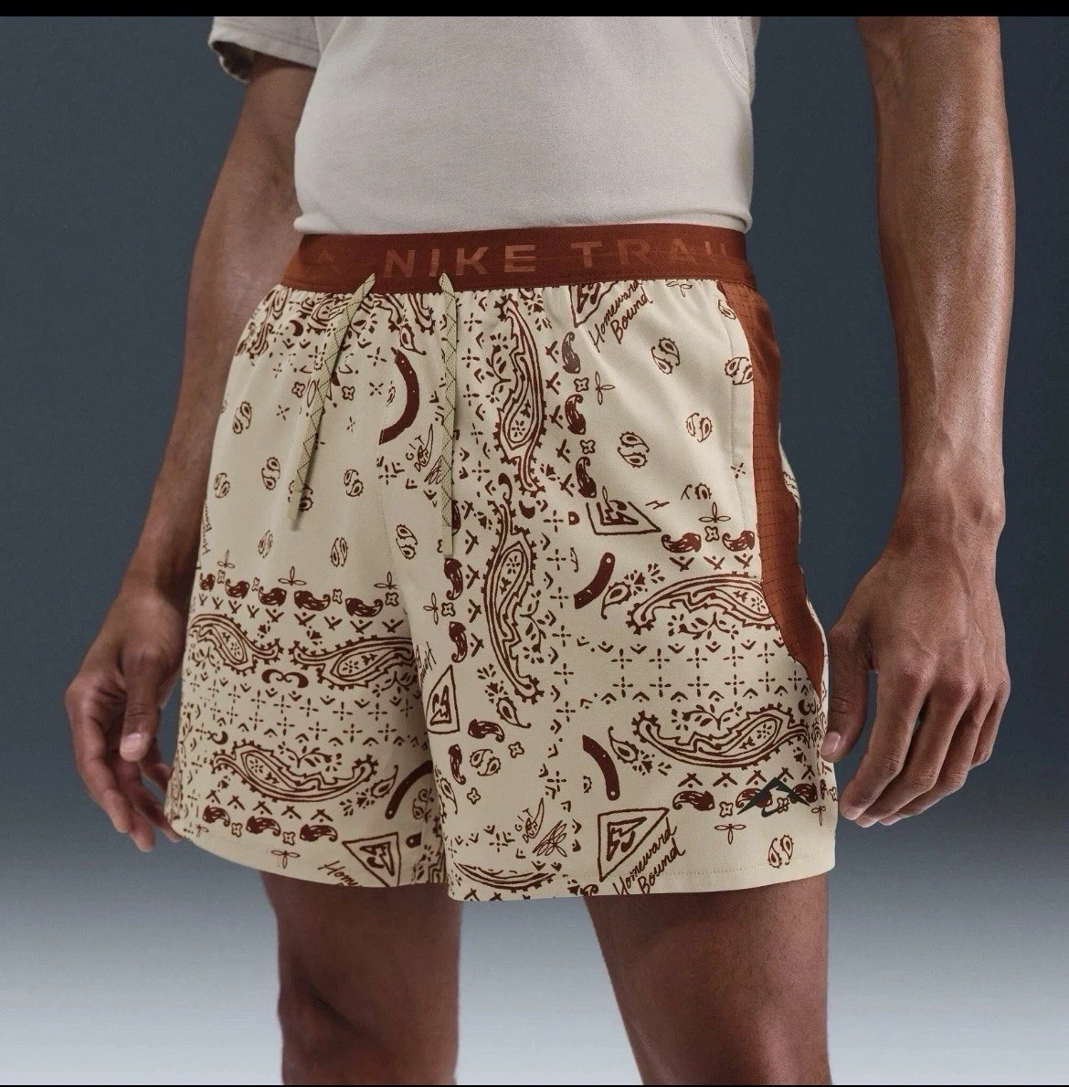 NEW Nike Trail 6" Brief Lined Running Shorts Rust Mens Size S HJ4174-253