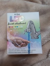 NIB Vibe Essential LED Faucet Attachment - 7 Bright Rotating Colors