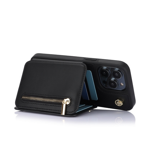 Women/Girl Zipper Leather Luxury Card Holder Wallet Shoulder Bag Phone Back Case - 第 12/19 張圖片