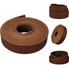 Genuine Leather Strap 3/4" Wide 72" Long Strip for Crafts Belt DIY Brown 3mm