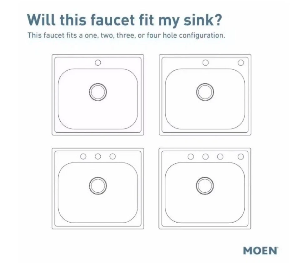 Grifo de cocina abatible de arco alto de 1 manija de acero inoxidable Indi Moen 87194SRS Indi con jabón Foto 4 de 4