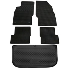 Gummi Kofferraumwanne Fußmatten für Opel Adam 2013-2019 Set Passform Matten