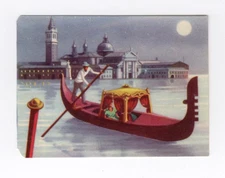 Granose Shipping card. Venetian Gondola before the Lido Italy