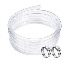 DAVCO 3/8" ID - 25 ft Clear Vinyl Tubing, Low Pressure Flexible PVC Tube, Hea...
