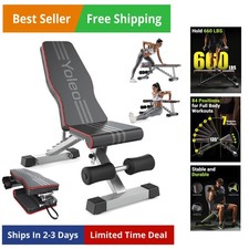 Adjustable Weight Bench for Full Body Workout; Foldable Bench Press Bench of ...