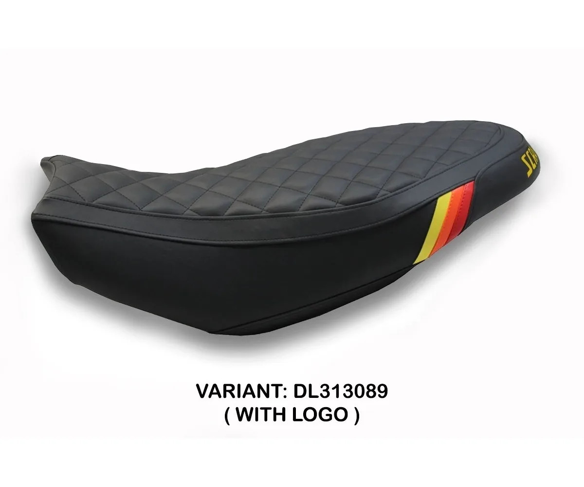 Seat saddle cover Vintage Black () TPZ DUCATI SCRAMBLER (all) 2015 2022 Uk