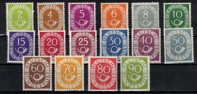 Bund 123-138 einwandfrei ** n.Z. (Posthornsatz) Attest Schlegel BPP 10/2025 - Bild 1 von 2