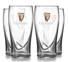 Guinness 16 oz. Gravity Beer Glass Set of 4