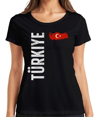 Türkei Flagge Fußball Fan WM Weltmeisterschaft 2026 Damen T-Shirt