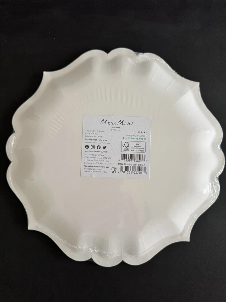 NEW Meri Meri Birthday Party Decorations 16 Candles 8 Eco Plates Colorful Set - Image 3 of 4