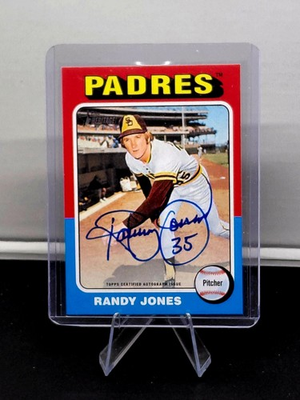 #ad #ad 2024 Topps Heritage High Number Randy Jones Real One Blue Ink Auto #ROA RJ $30.00