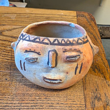Antique Hopi Human Effigy Pot Southwestern Tribal Pottery Navajo