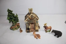 6Pc. Lighted Rustic Lodge Scene Item #20705