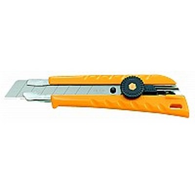 OLFA L-1 18mm 8-pt Classic Ratchet-Lock Heavy-Duty Snap-Off Utility Knife-1PK