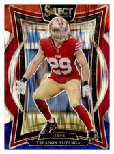 2024 Panini Select #46 Talanoa Hufanga Red & Blue Prizm Shock