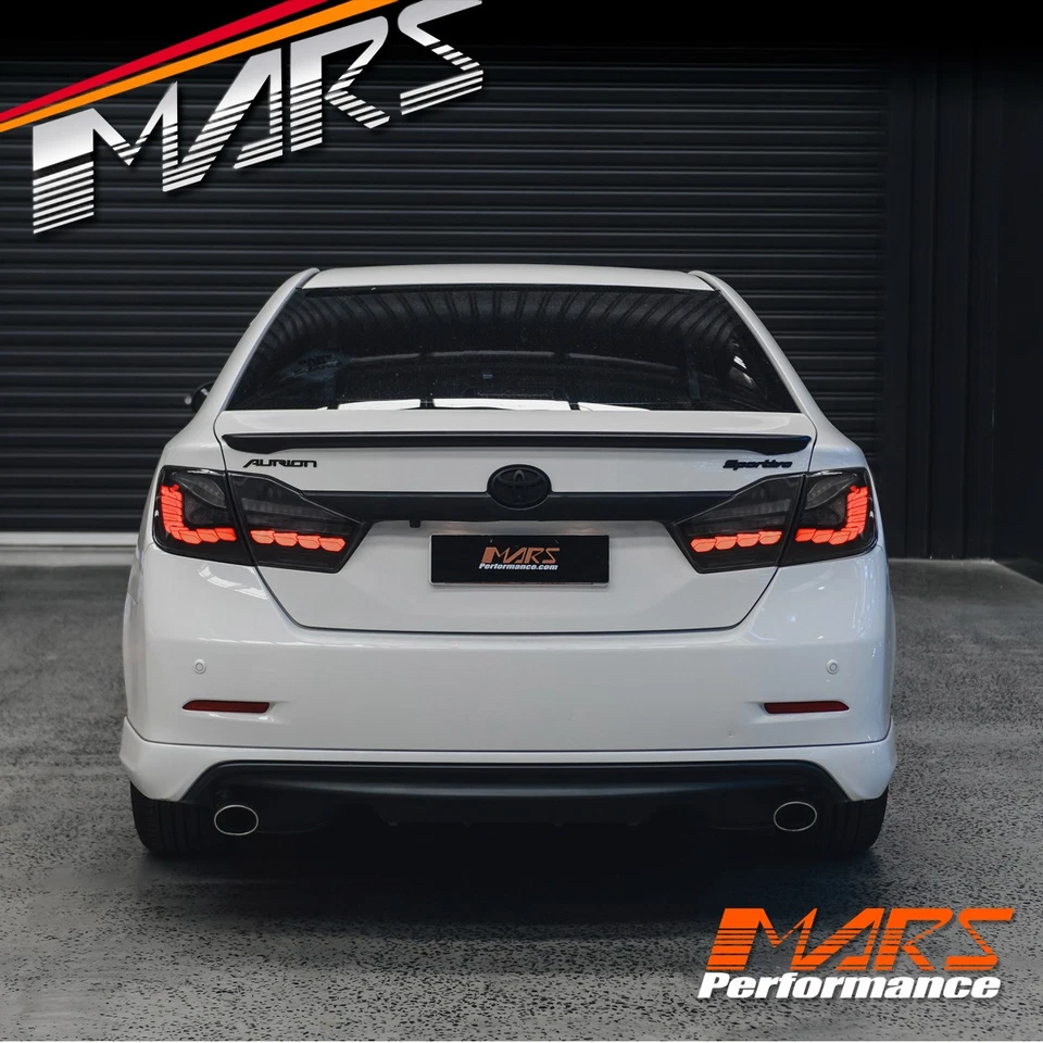 Smoked LED OLED Sequential Indicator Tail lights for Toyota Aurion 2012-2017 - image 2 of 4