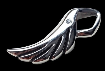 Edelstahl-Anhänger 316L Drache Fantasy Drachenanhänger Sternzeichen Flügel Stein