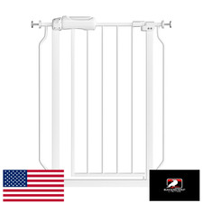 Fairy Baby Narrow 27-29" Auto Close Safety Gate for Stairs/Doorways, Kids/Pets,