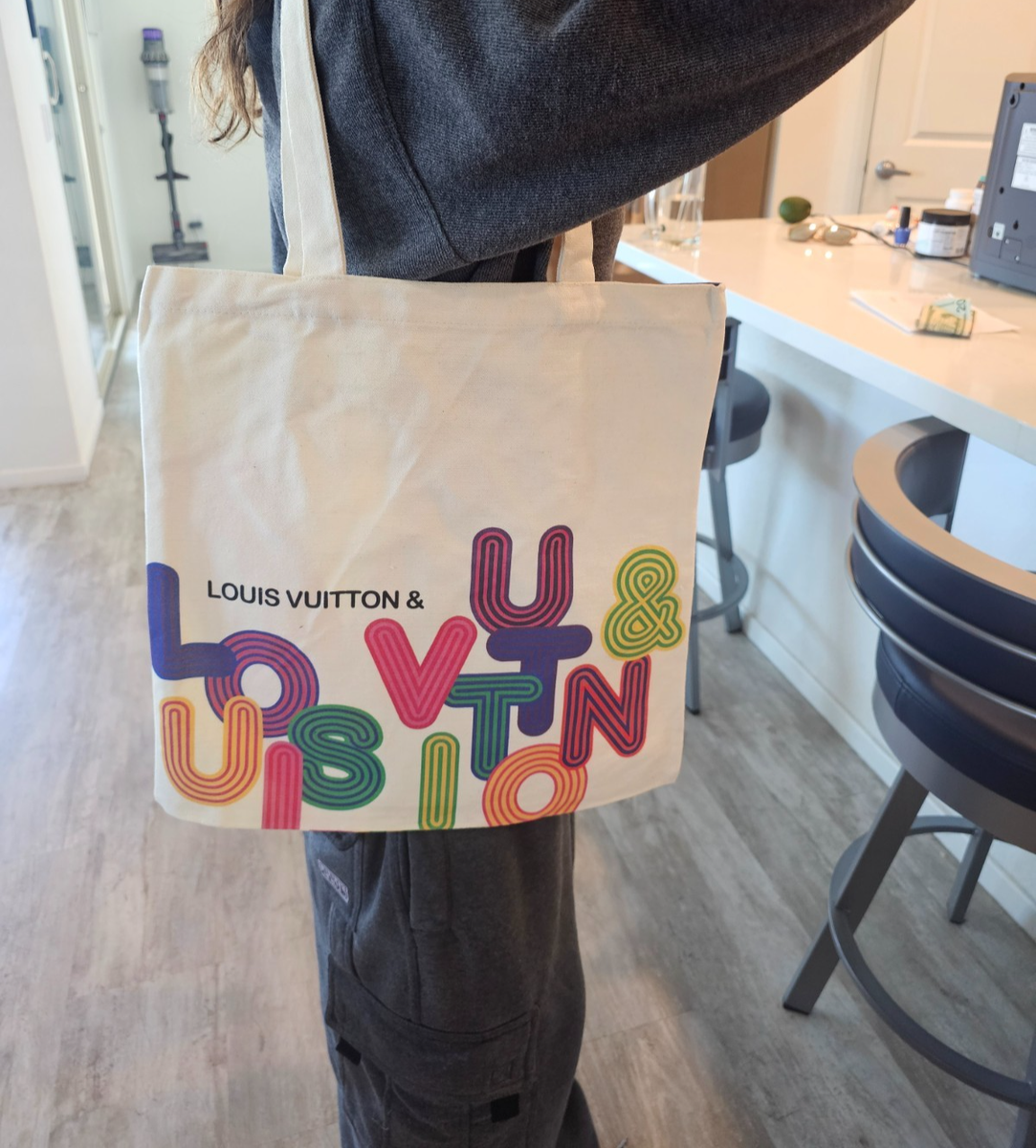Louis Vuitton City Guide Exhibition Limited Tote Canvas Bag 2022